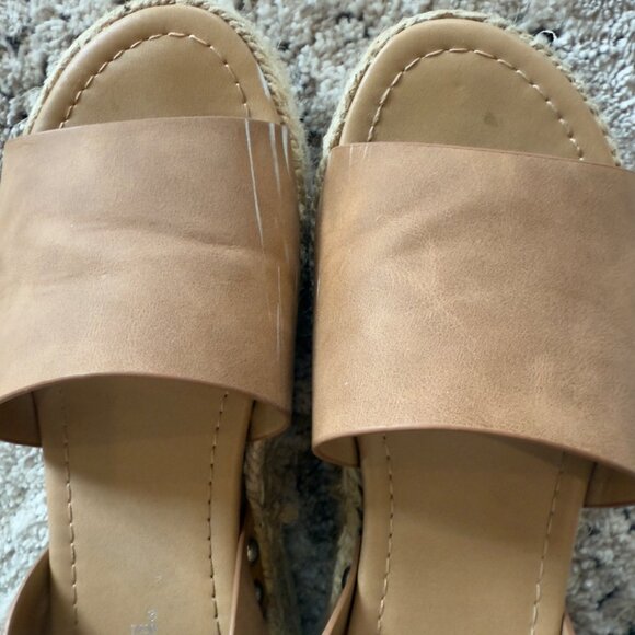 Soda Women’s Topic Open Toe Buckle Ankle Strap Flatform Wedge Casual Sandal Sz 6 - Picture 9 of 16